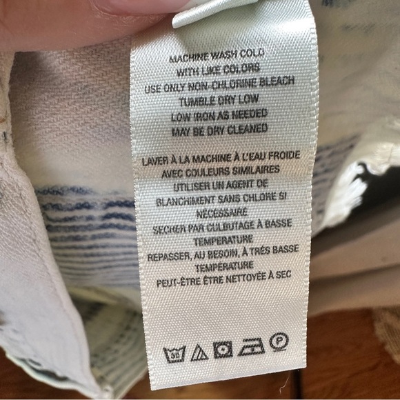 Free People Ivory Comb Frayed Denim Shorts NWT Size 26 - Picture 11 of 16